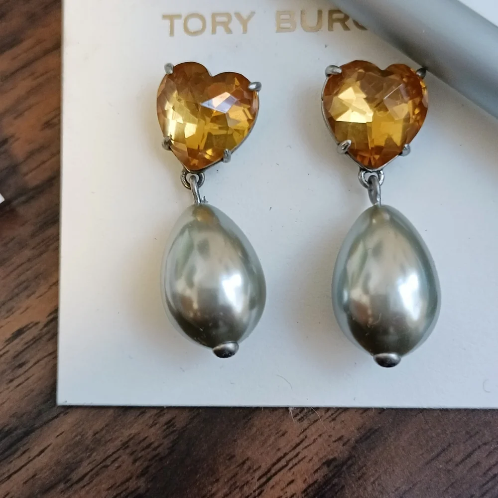 Tory Burch Pearl Earrings - Picture 1 of 4